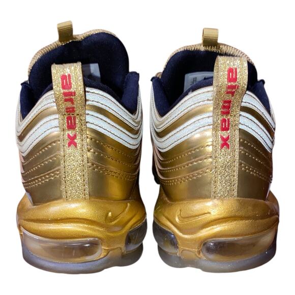 Nike Air Max 97 OG QS Metallic Gold Mens Sz 10 Running Shoes 90s Retro 2019 - Picture 4 of 8